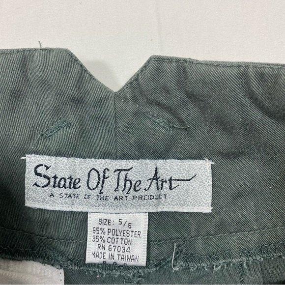 Walking Wide leg Shorts State of the Art shorts women boho green size 5/6 - Picture 2 of 10